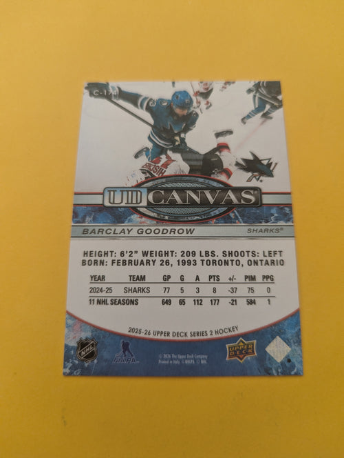 Barclay Goodrow 25-26 Upper Deck UD Canvas Card