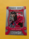 Mark Fraser Signed New Jersey Devils Rookie Card A