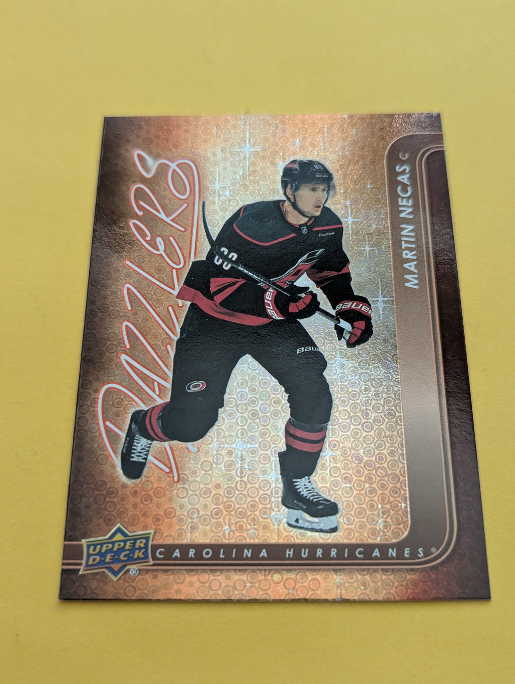 Martin Necas 24-25 Upper Deck Dazzlers Orange Card