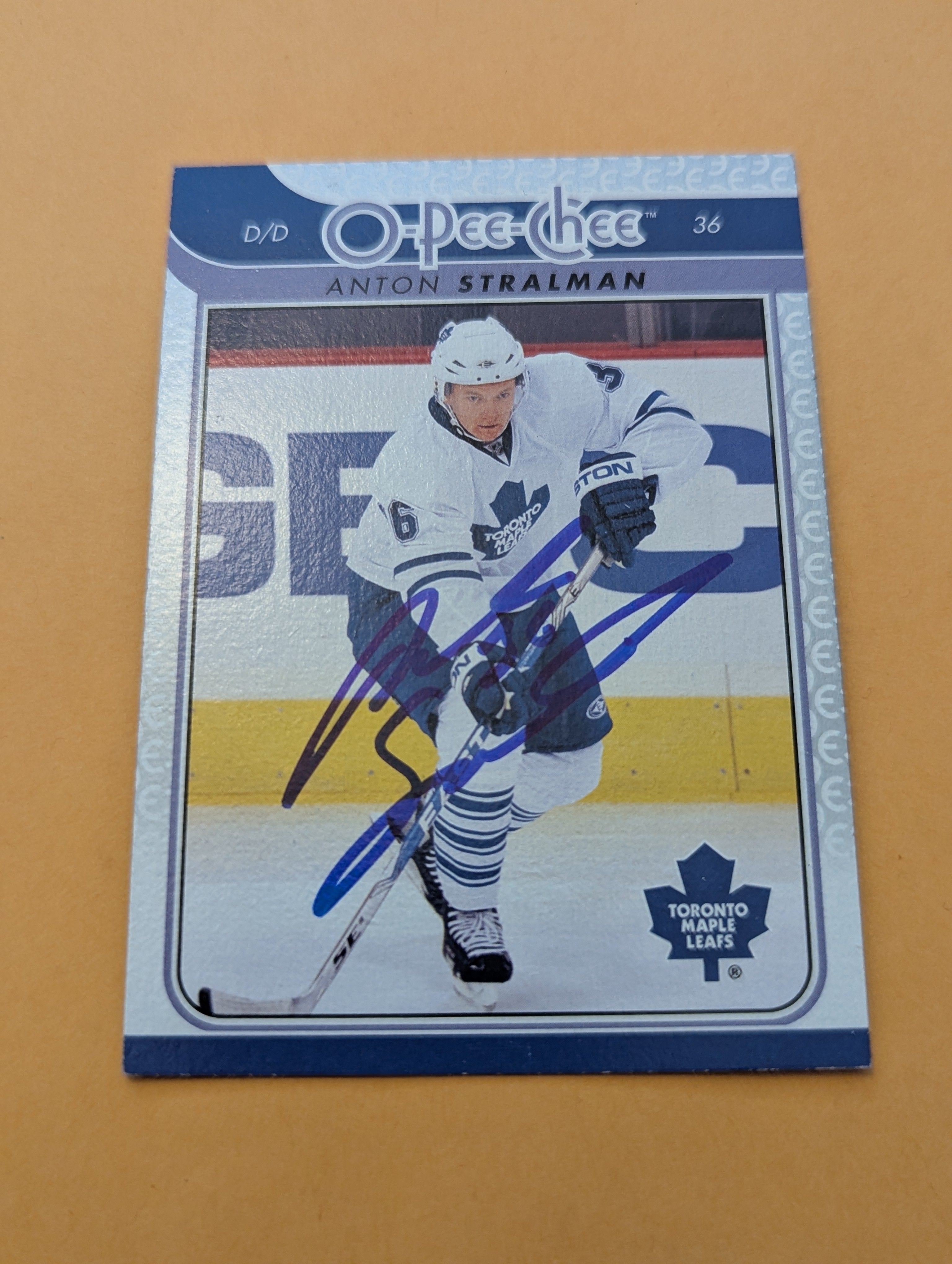 Anton Stralman Signed Toronto Maple Leafs Card