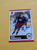 Mike Commodore Signed Columbus Blue Jackets Card A