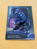 Arshdeep Bains Signed Vancouver Canucks Rookie Card