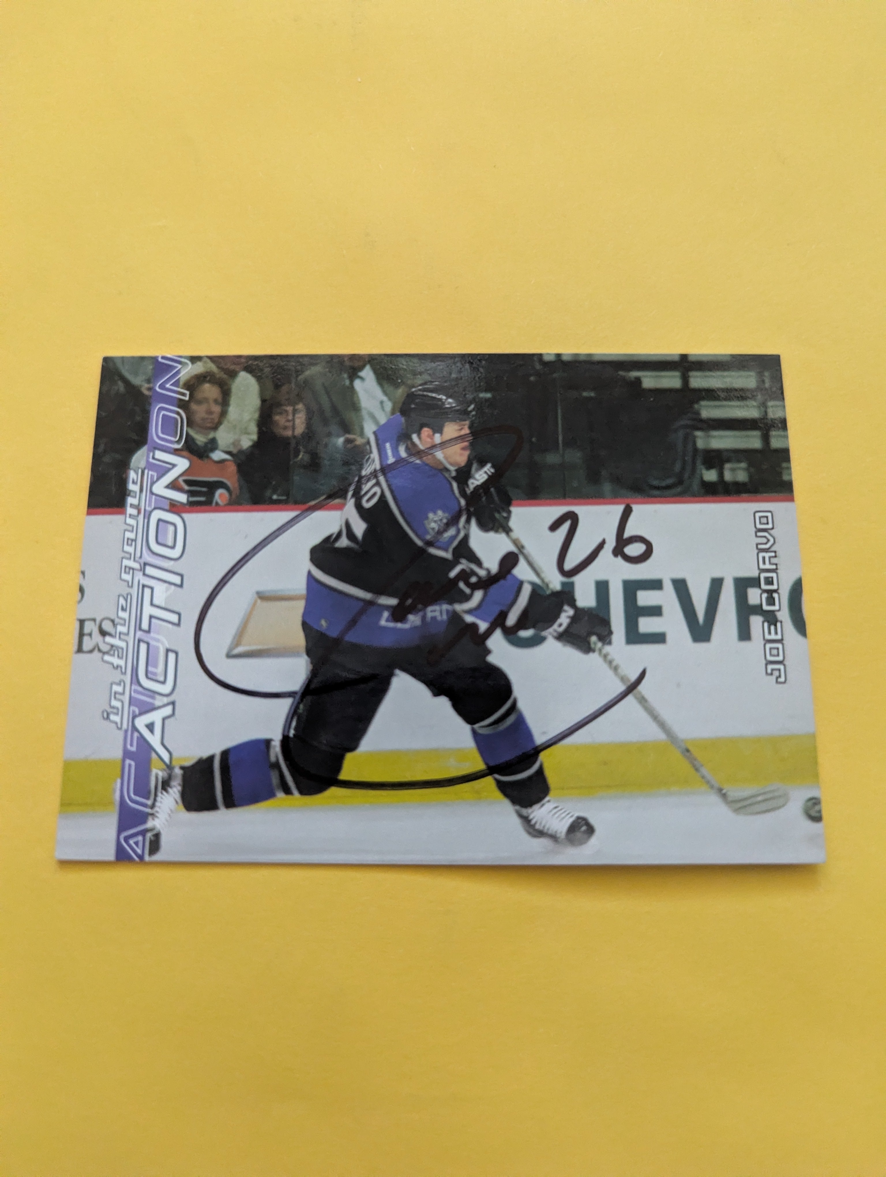 Joe Corvo Signed Los Angeles Kings Card