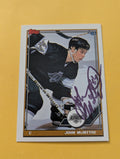 John McIntyre Signed Los Angeles Kings Card