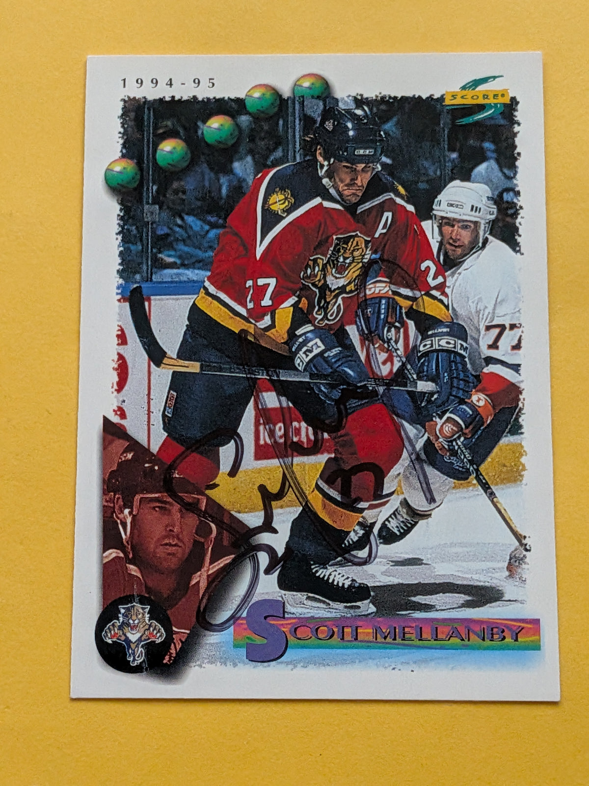 Scott Mellanby Signed Florida Panthers Card A