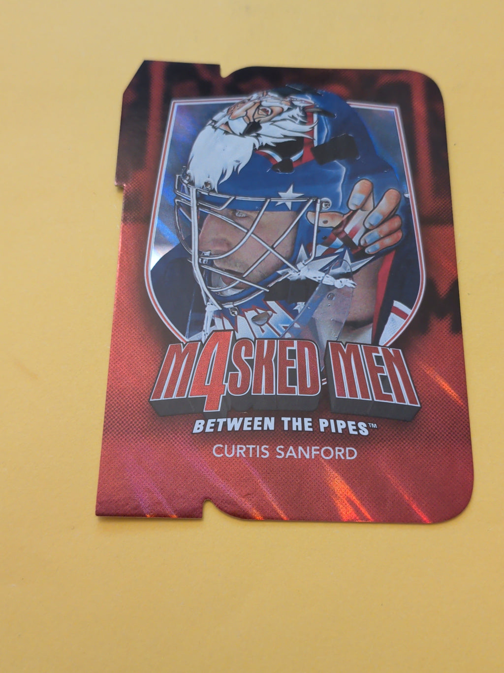 Curtis Sanford 11-12 ITG Between The Pipes Masked Men Card
