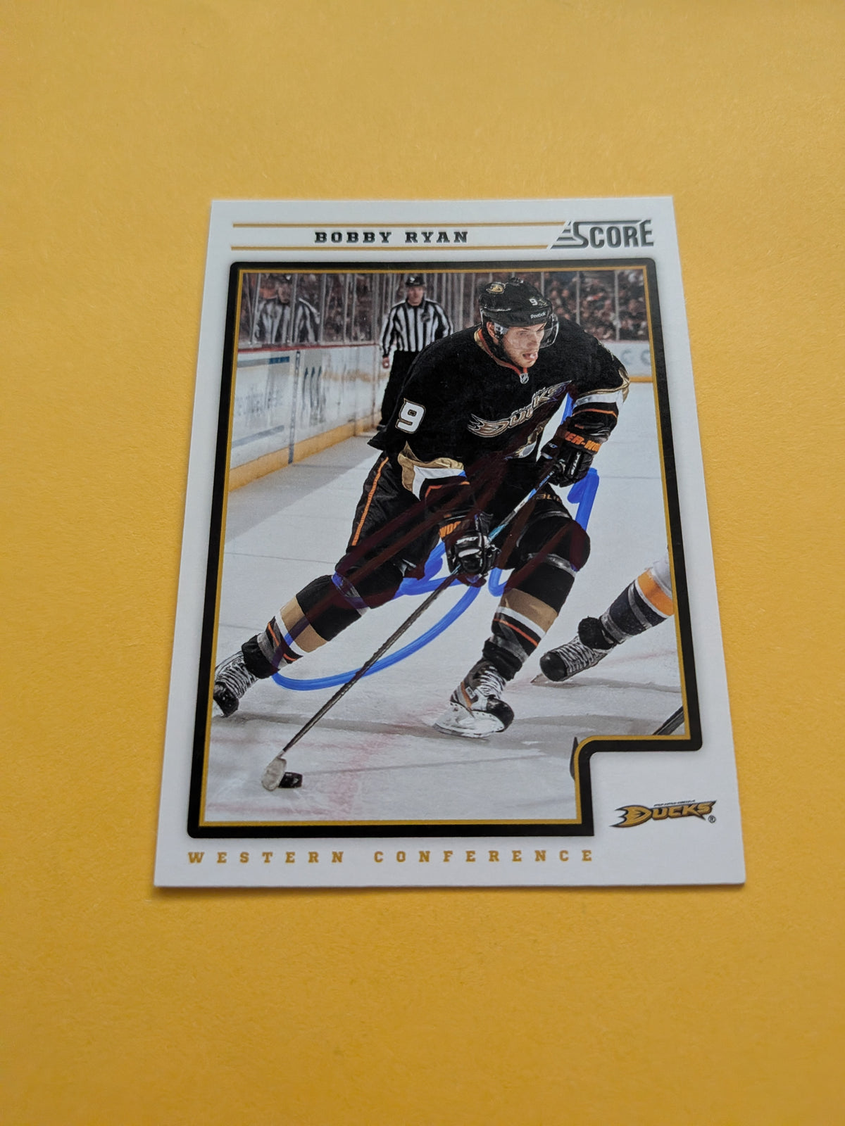 Bobby Ryan Signed Anaheim Ducks Card D