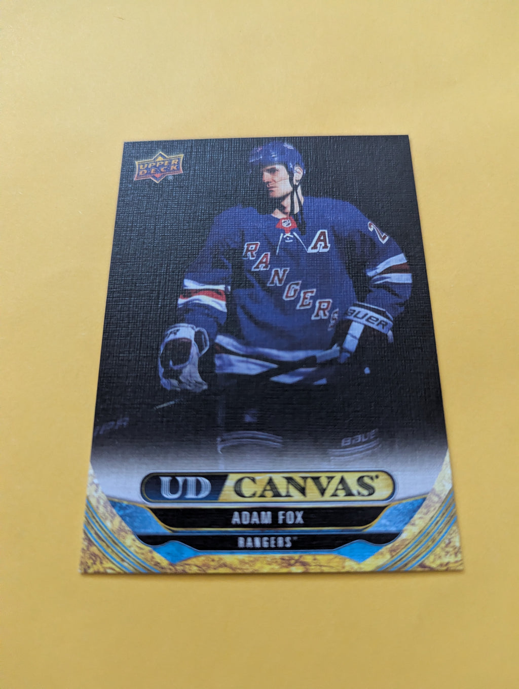 Adam Fox 24-25 Upper Deck UD Canvas Card