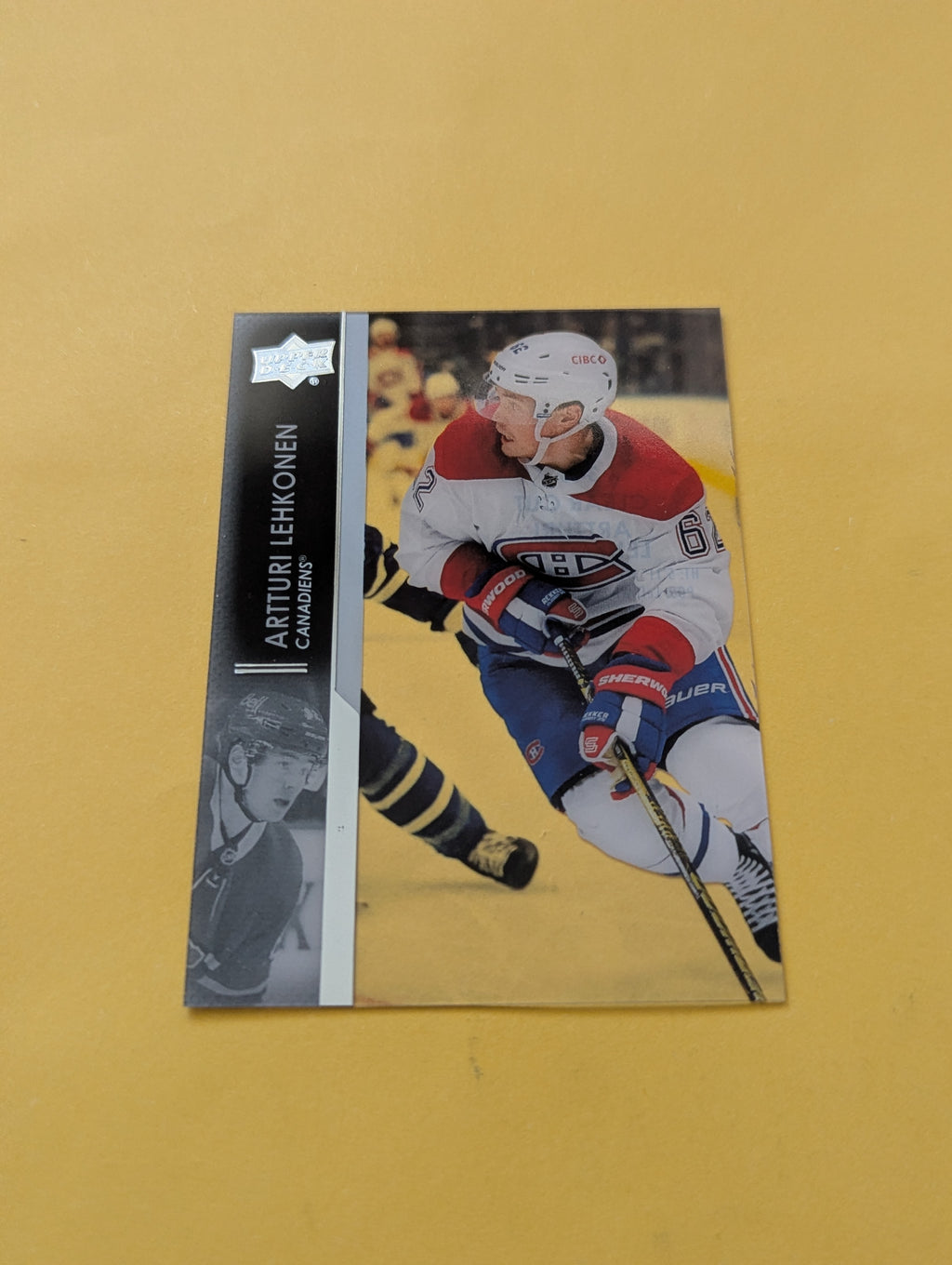 Artturi Lehkonen 21-22 Upper Deck Clear Cut Card