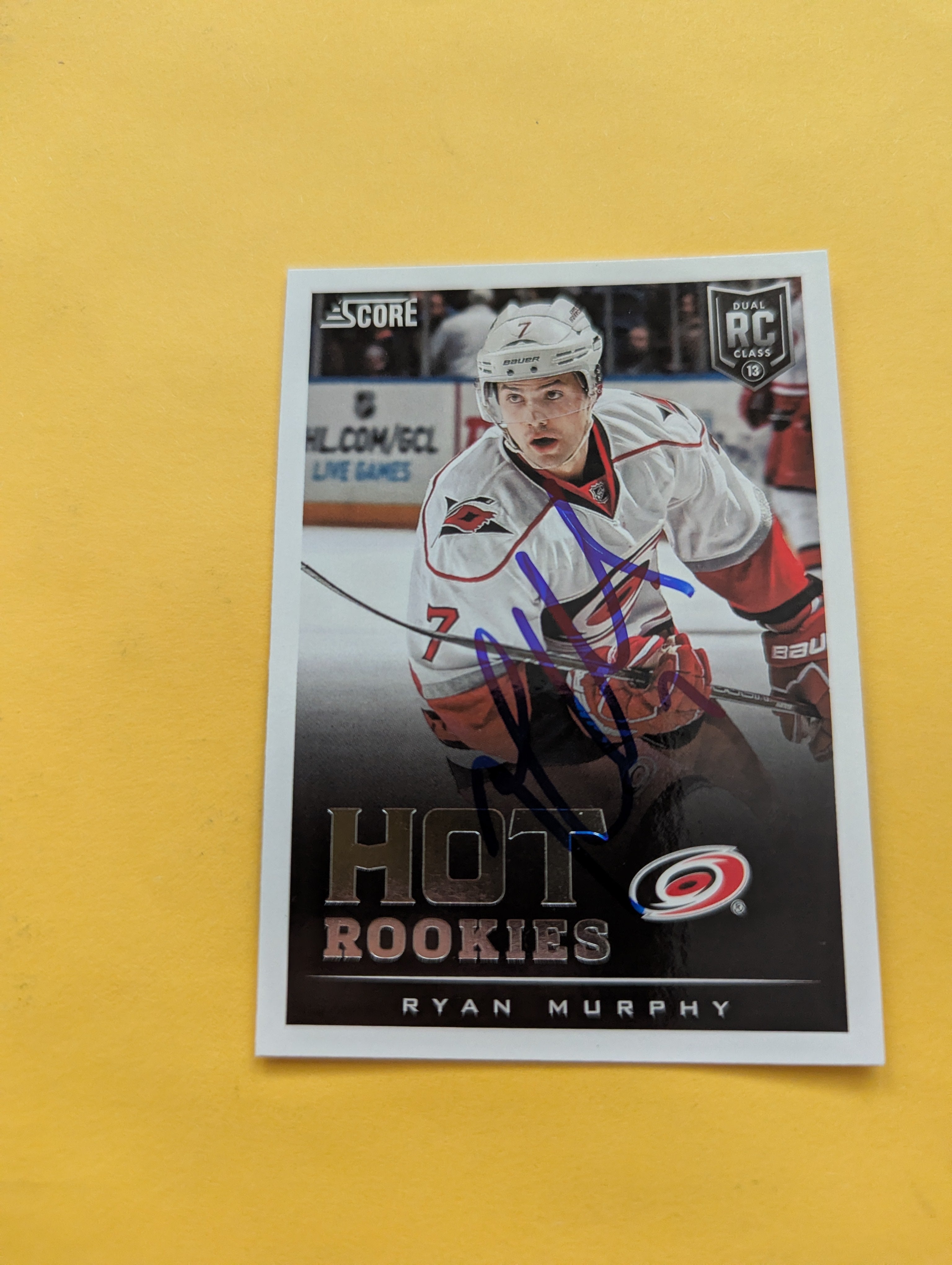 Ryan Murphy Signed Carolina Hurricanes Rookie Card