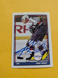 John Druce Signed Washington Capitals Card C