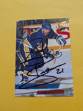 Jeff Brown Signed St. Louis Blues Card E