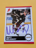 Matt Beleskey Signed Anaheim Ducks Card B