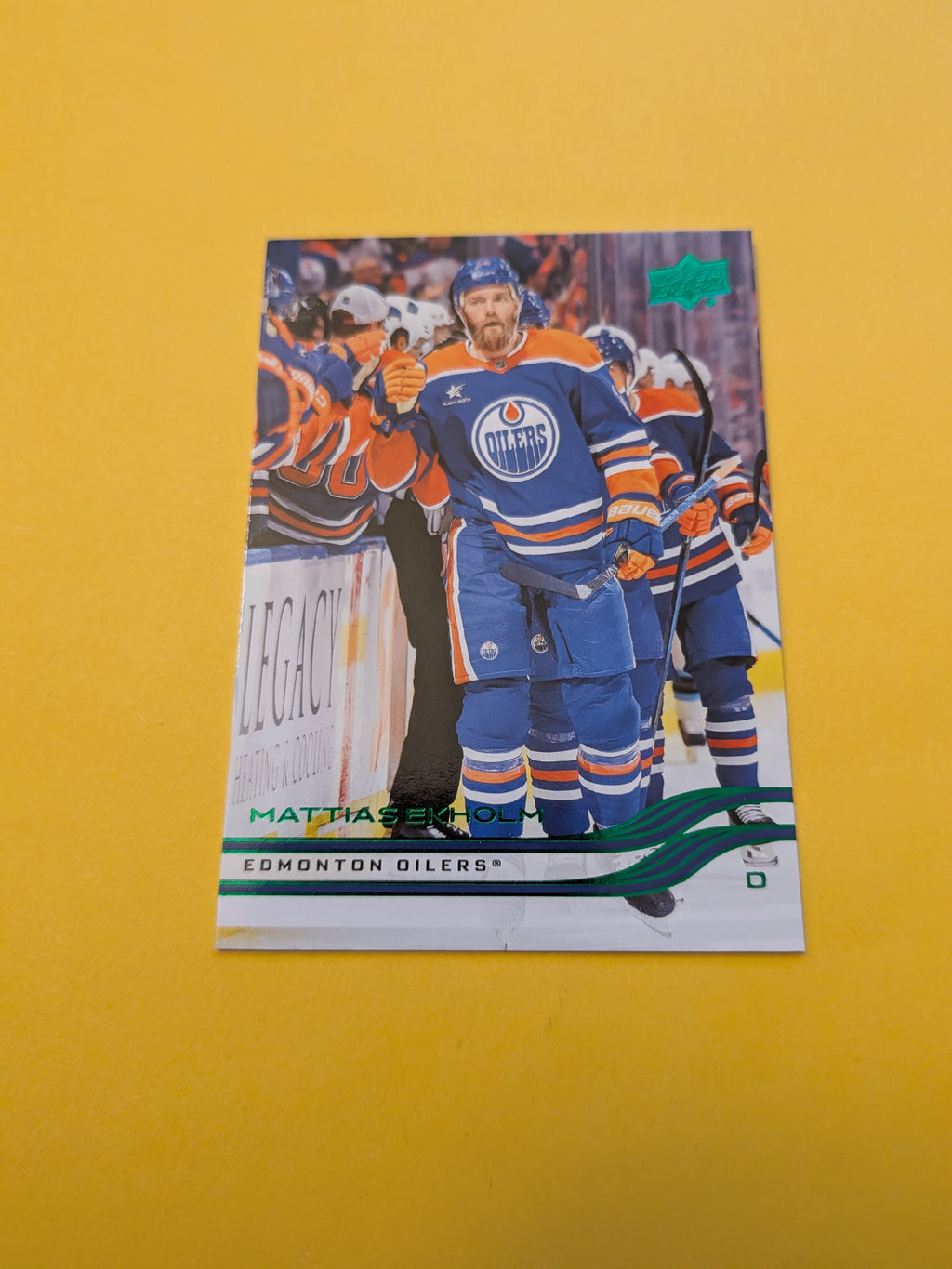 Mattias Ekholm 25-26 Upper Deck Green Holiday Card