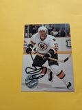 Dave Poulin Signed Boston Bruins Card D