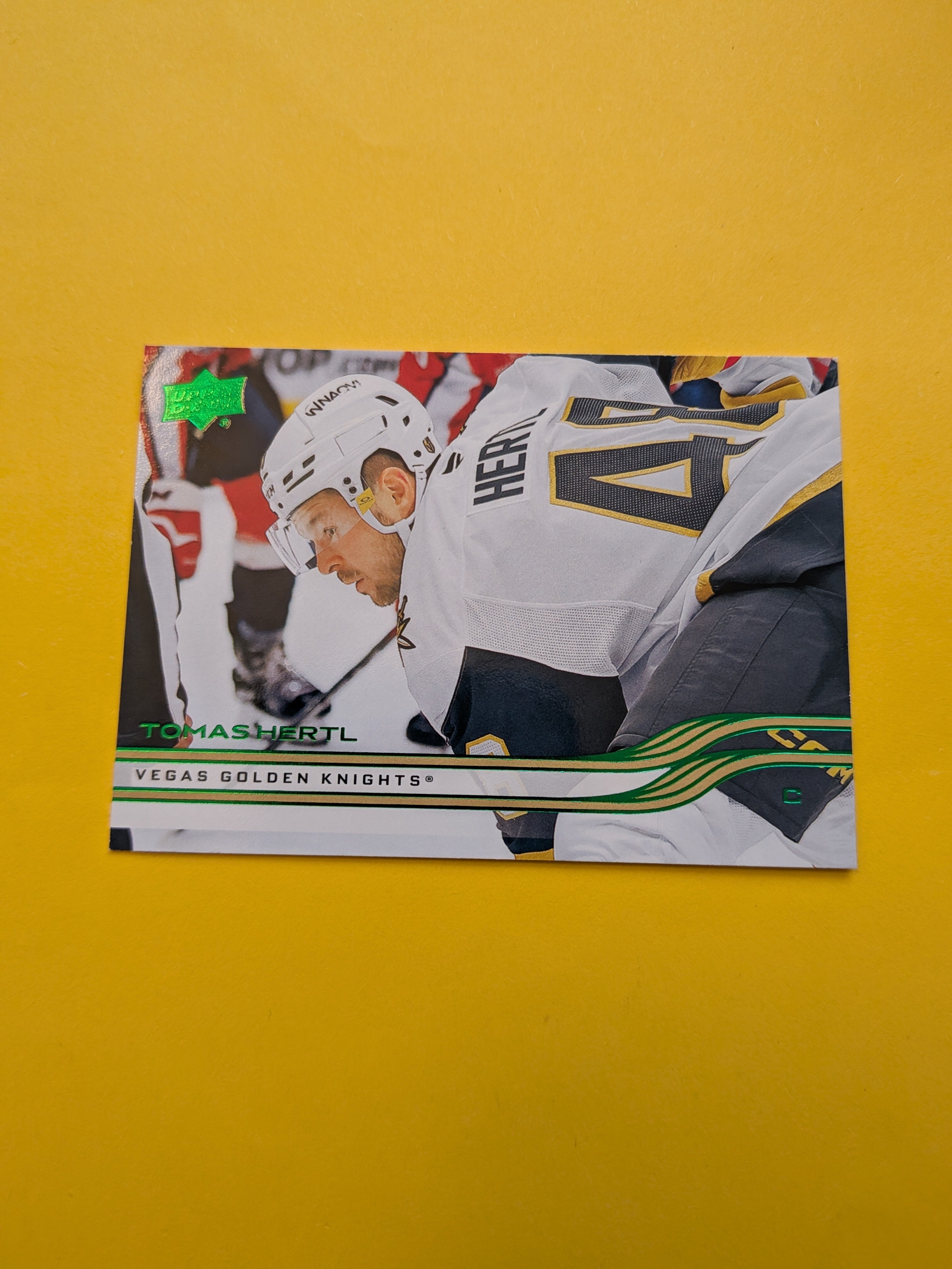 Tomas Hertl 25-26 Upper Deck Green Holiday Card