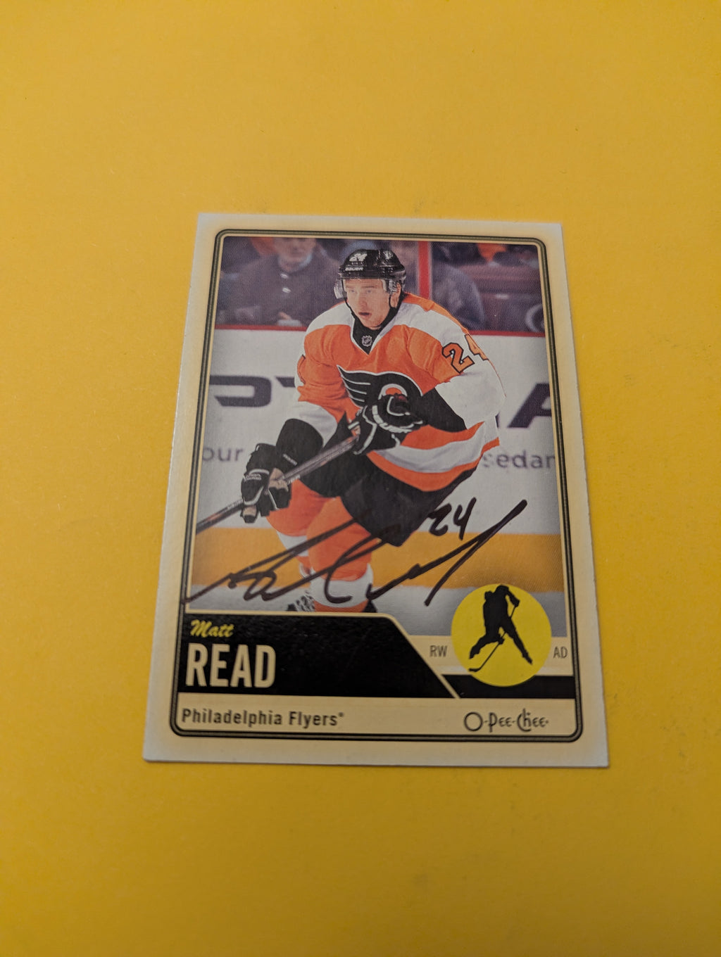 Matt Read Signed Philadelphia Flyers Card