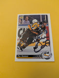 Phil Bourque Signed Pittsburgh Penguins Card