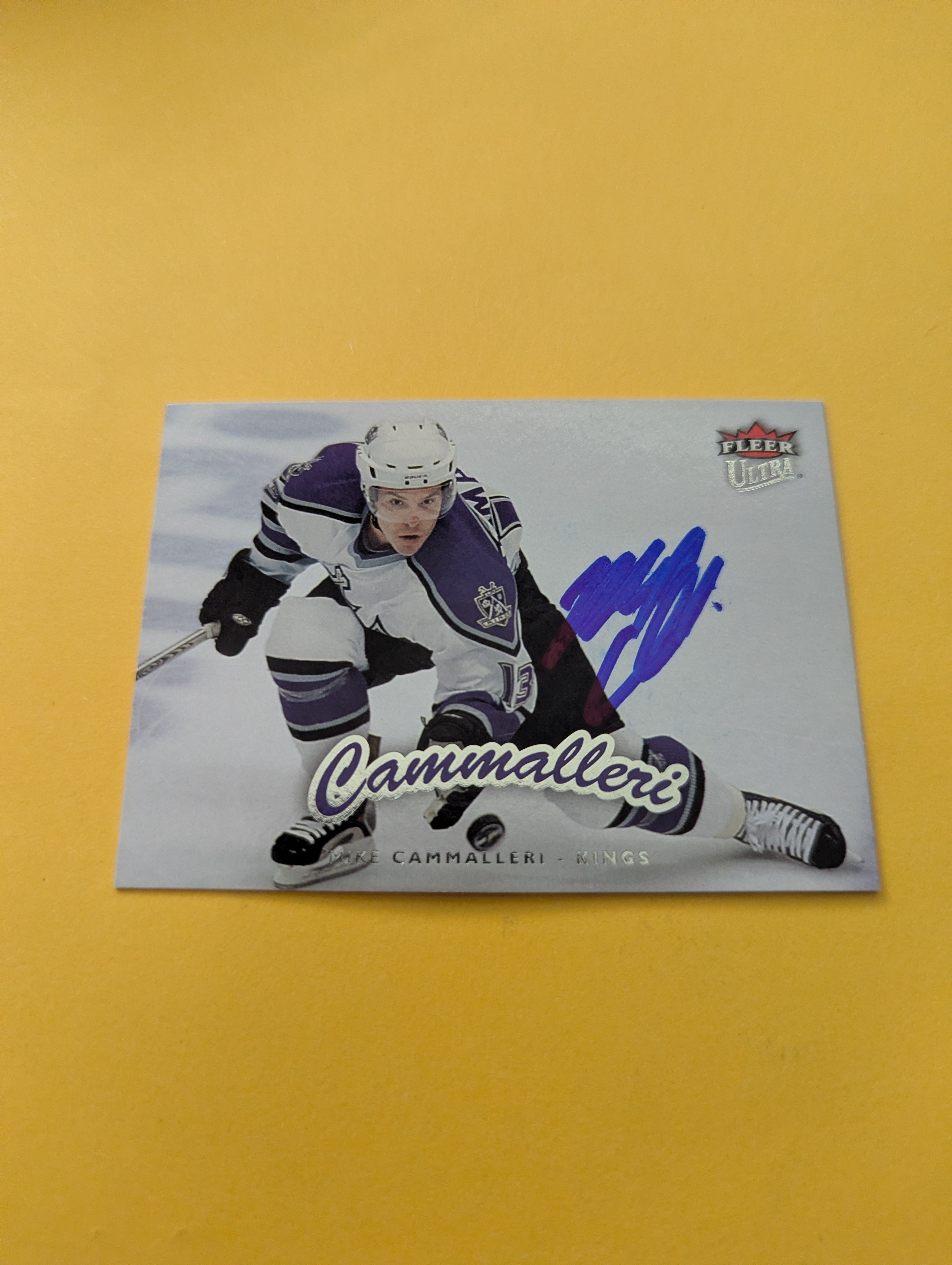 Mike Cammalleri Signed Los Angeles Kings Card