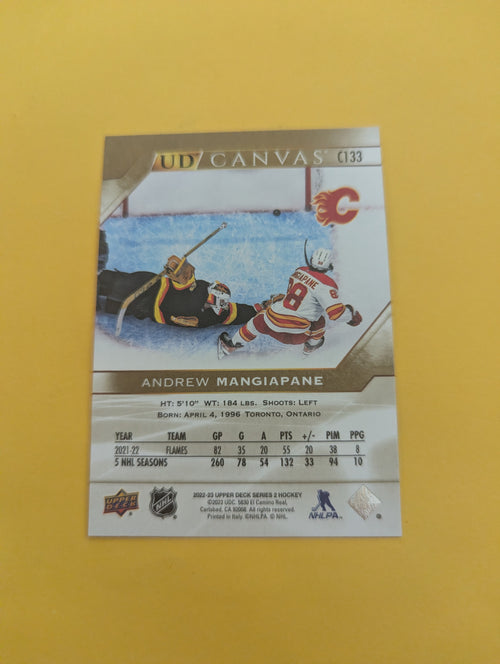 Andrew Mangiapane 22-23 Upper Deck UD Canvas Card