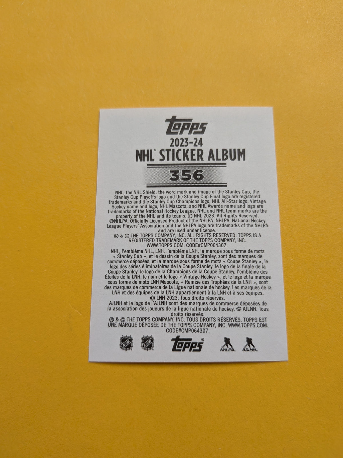 Ridly Greig 23-24 Topps Sticker