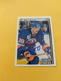 Marty McInnis Signed New York Islanders Card