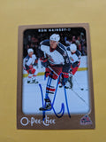 Ron Hainsey Signed Columbus Blue Jackets Card A