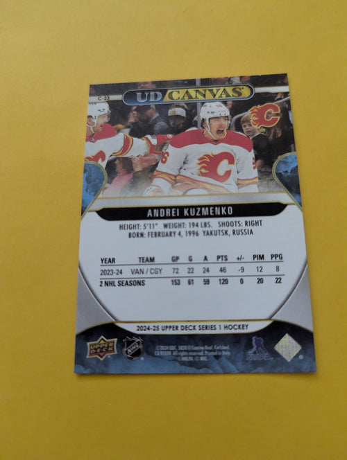 Andrei Kuzmenko 24-25 Upper Deck UD Canvas Card