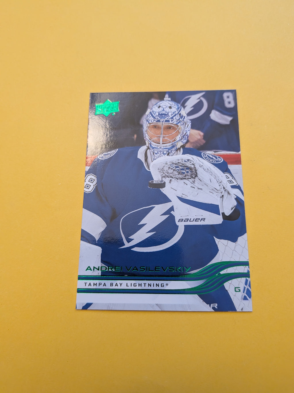 Andrei Vasilevskiy 25-26 Upper Deck Green Holiday Card