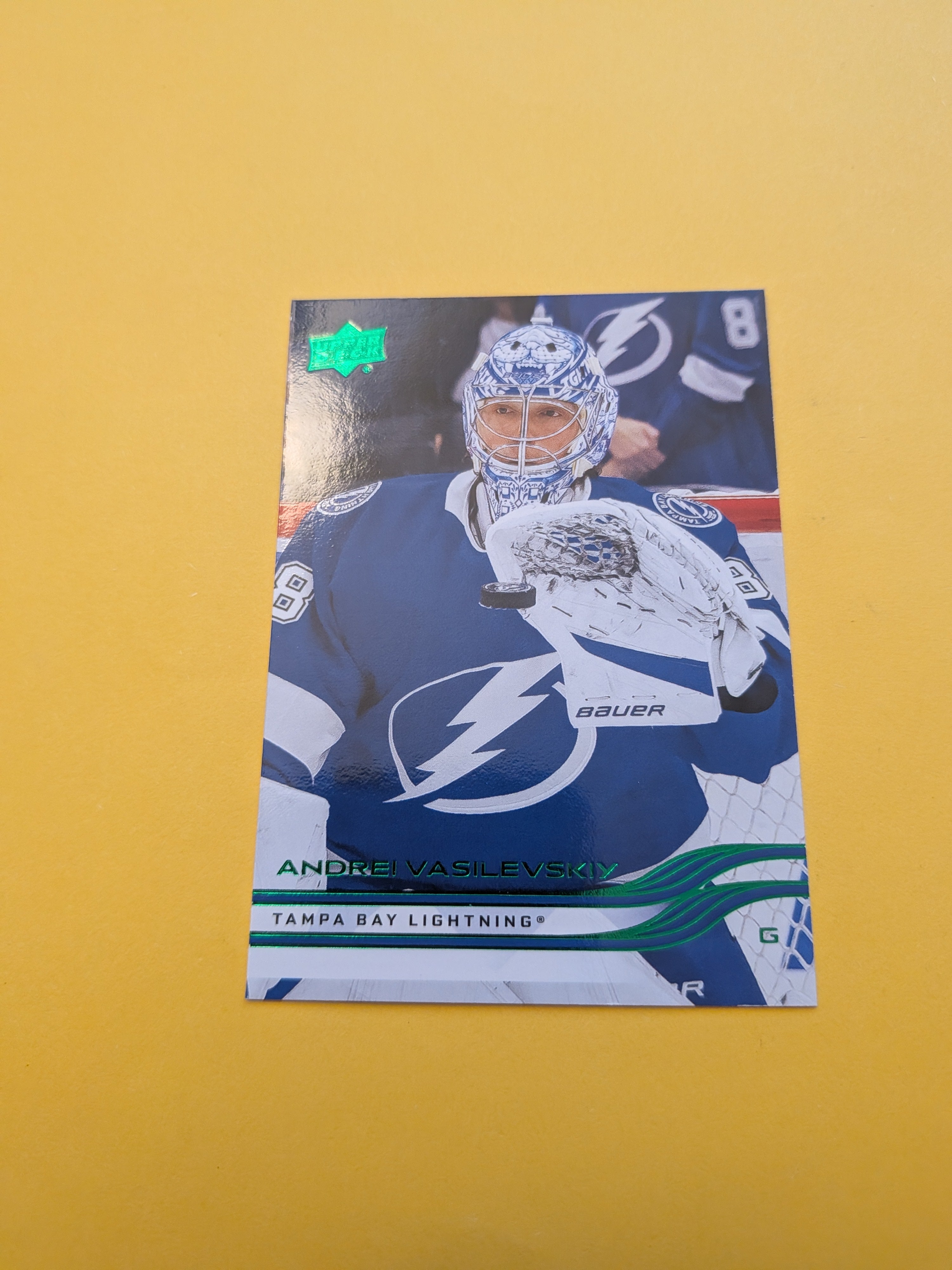 Andrei Vasilevskiy 25-26 Upper Deck Green Holiday Card