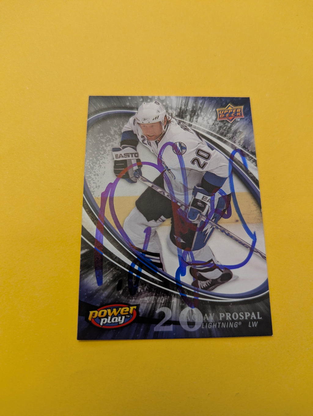 Vaclav Prospal Signed Tampa Bay Lightning Card