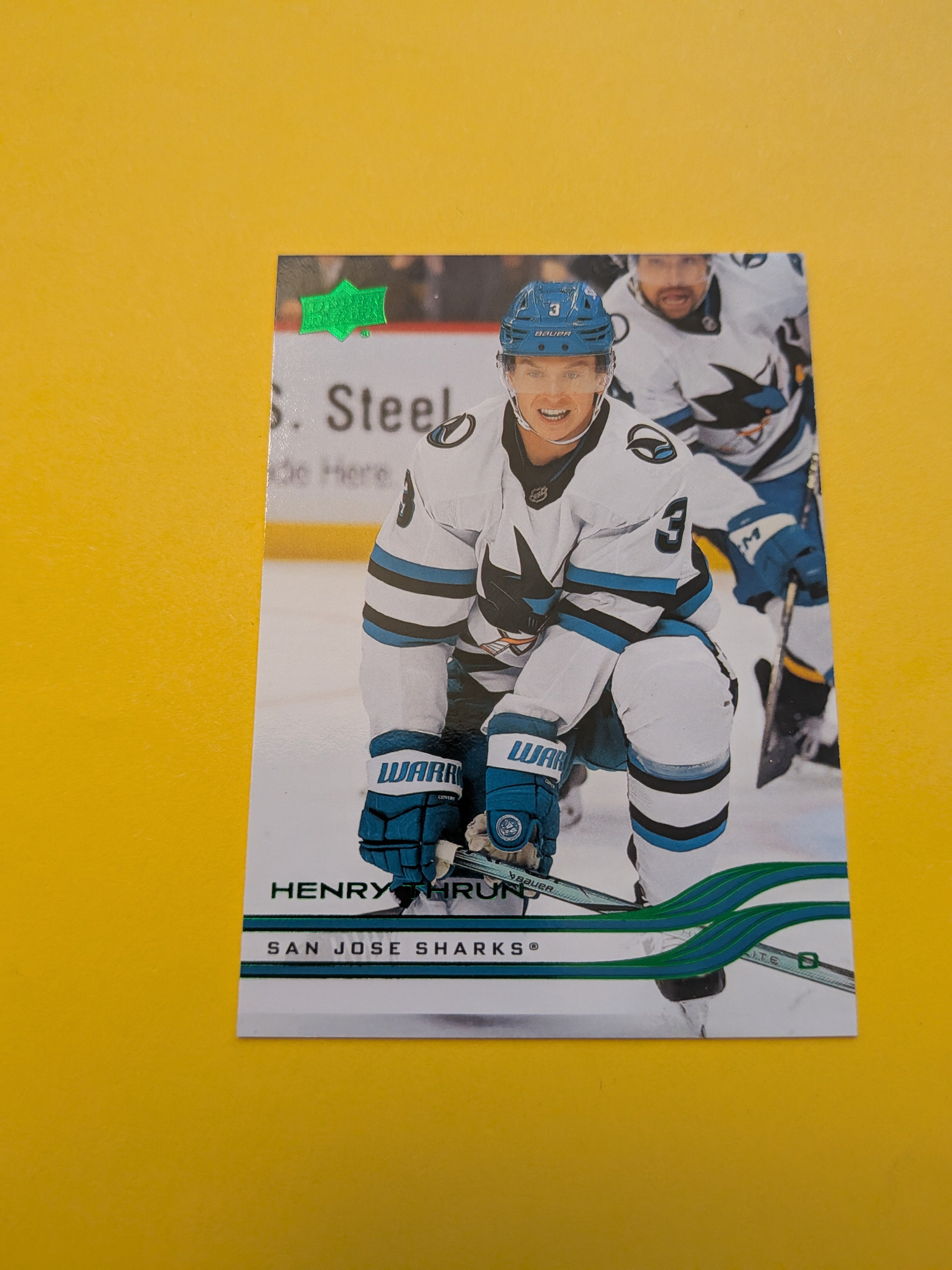 Henry Thrun 25-26 Upper Deck Green Holiday Card