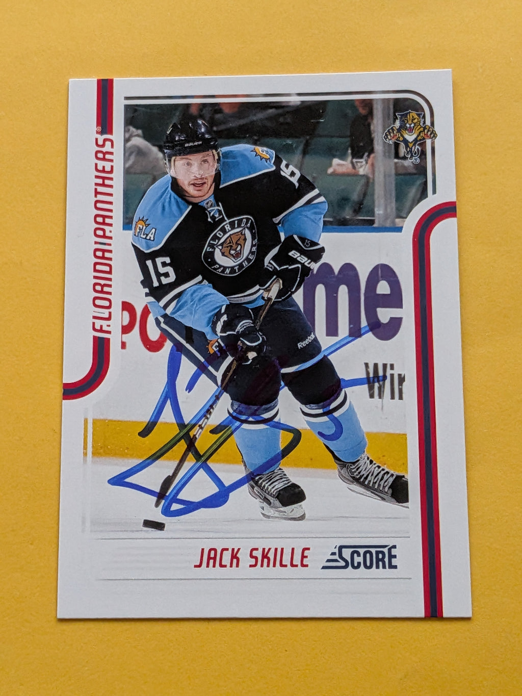 Jack Skille Signed Florida Panthers Card A