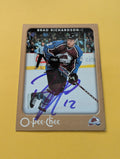 Brad Richardson Signed Colorado Avalanche Card