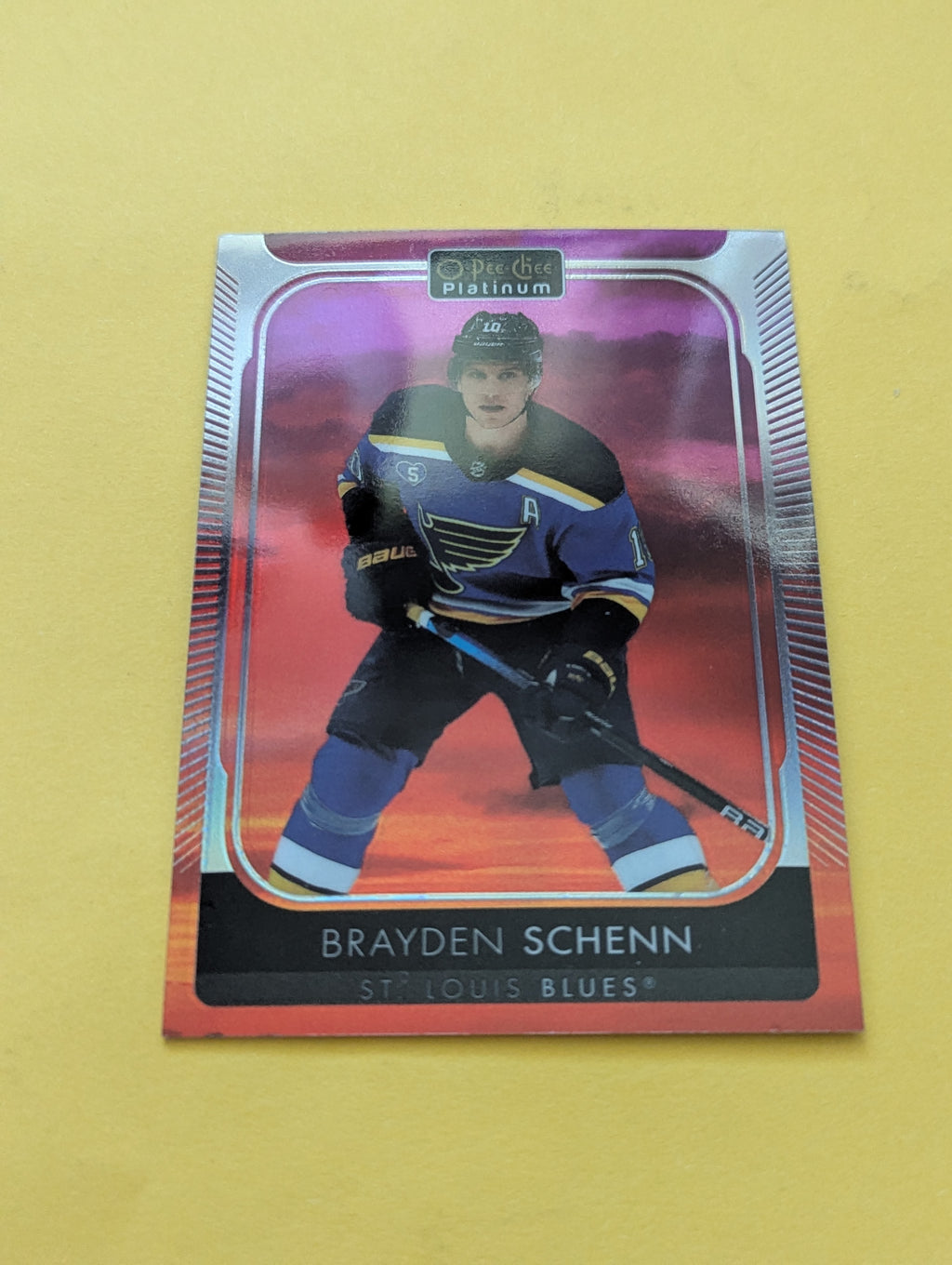 Brayden Schenn 21-22 OPC Platinum Sunset Card