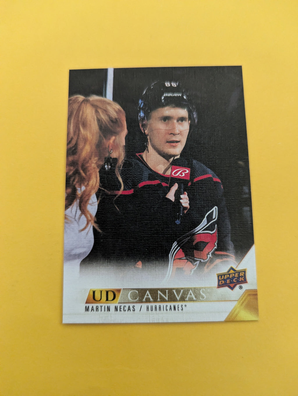Martin Necas 22-23 Upper Deck UD Canvas Card