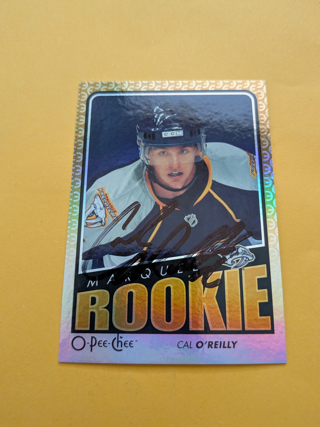 Cal O'Reilly Signed Nashville Predators Rookie Card D