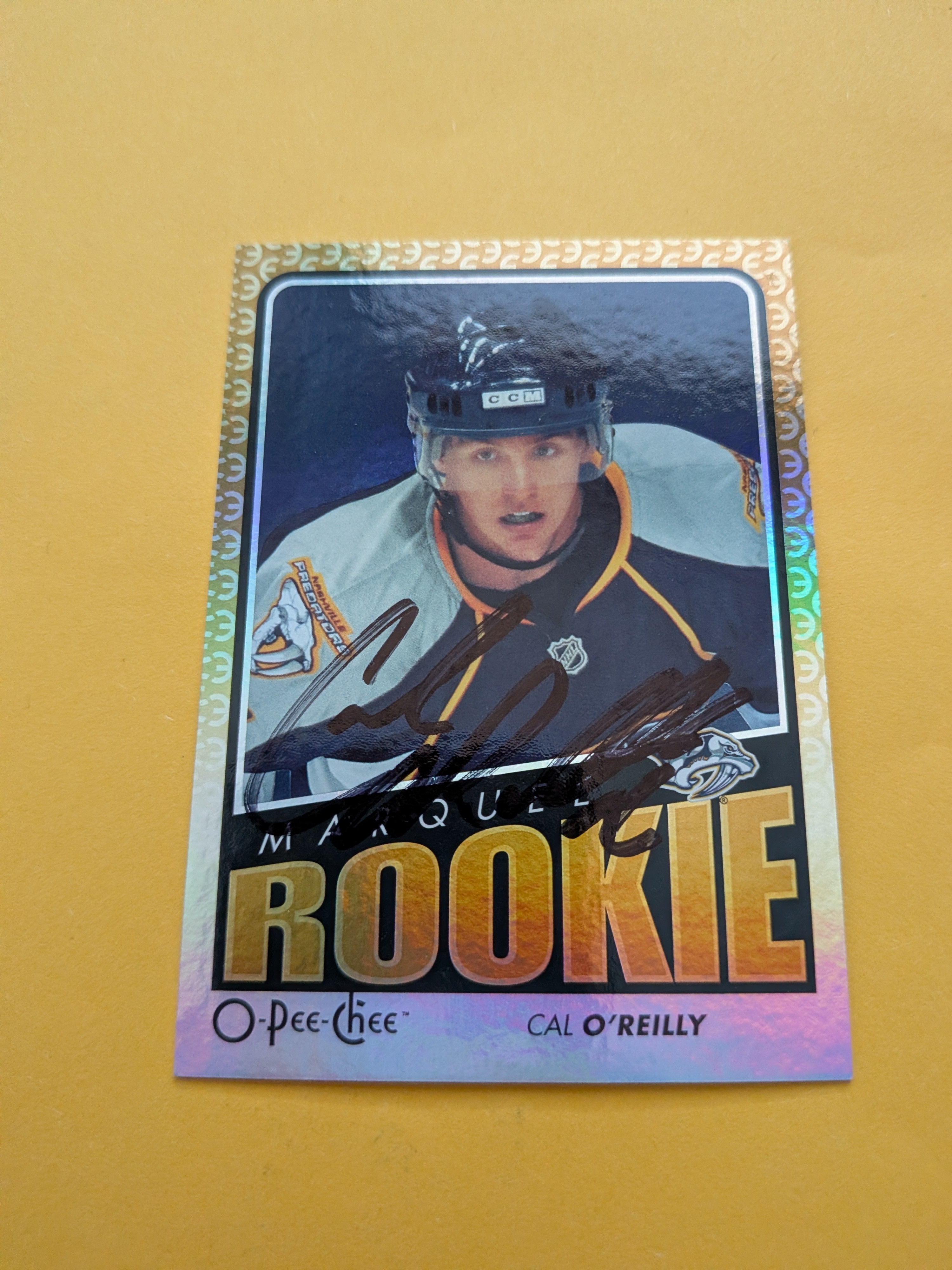 Cal O'Reilly Signed Nashville Predators Rookie Card D