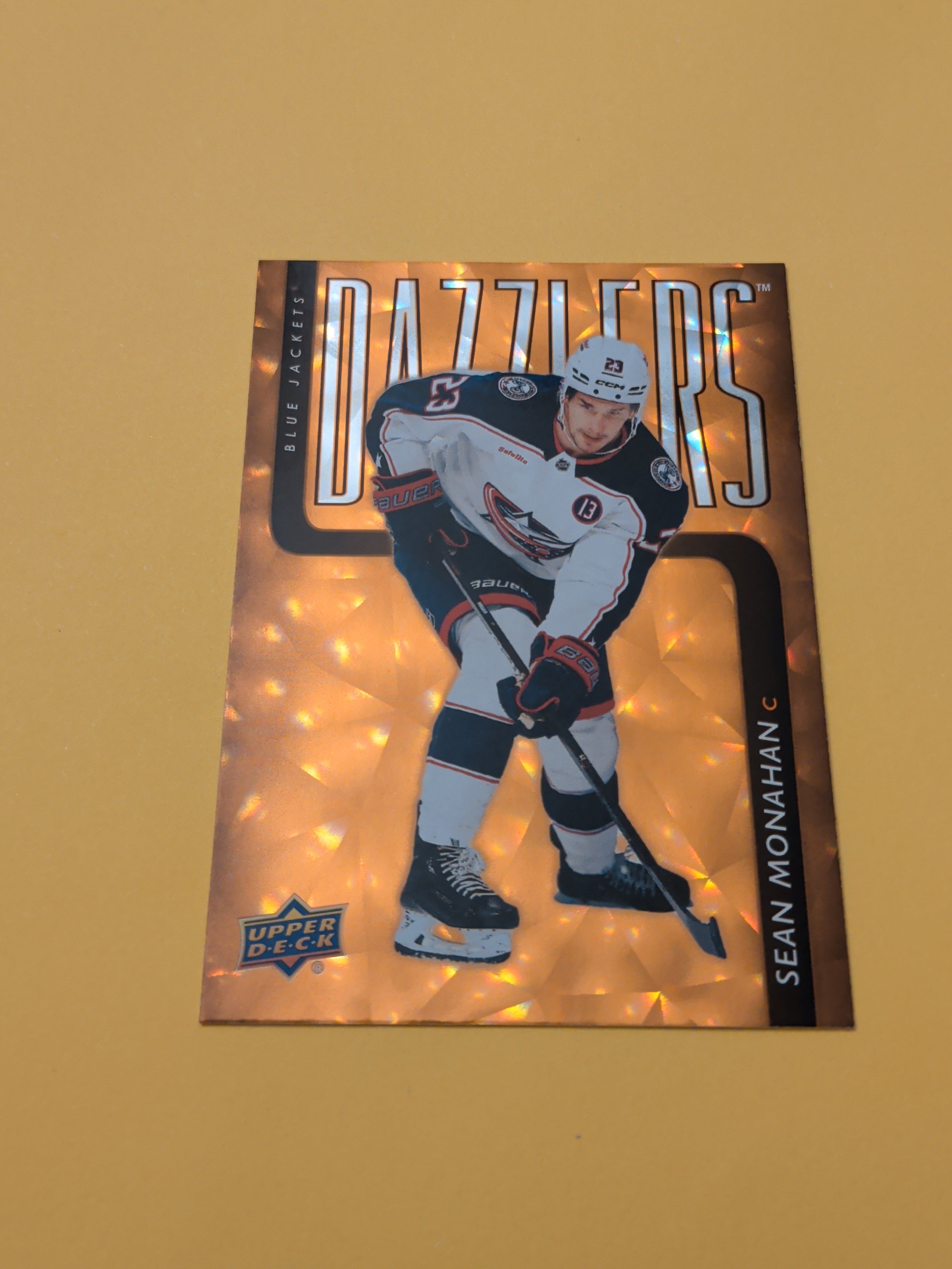 Sean Monahan 25-26 Upper Deck Dazzlers Orange Card