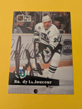 Randy Ladouceur Signed Hartford Whalers Card