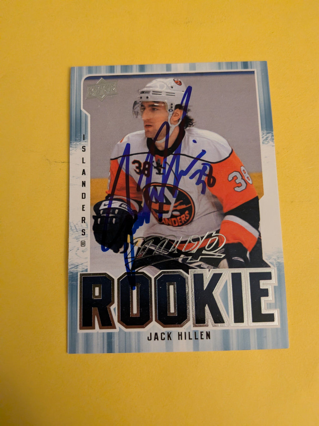 Jack Hillen Signed New York Islanders Rookie Card B