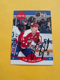 Tim Bergland Signed Washington Capitals Card B
