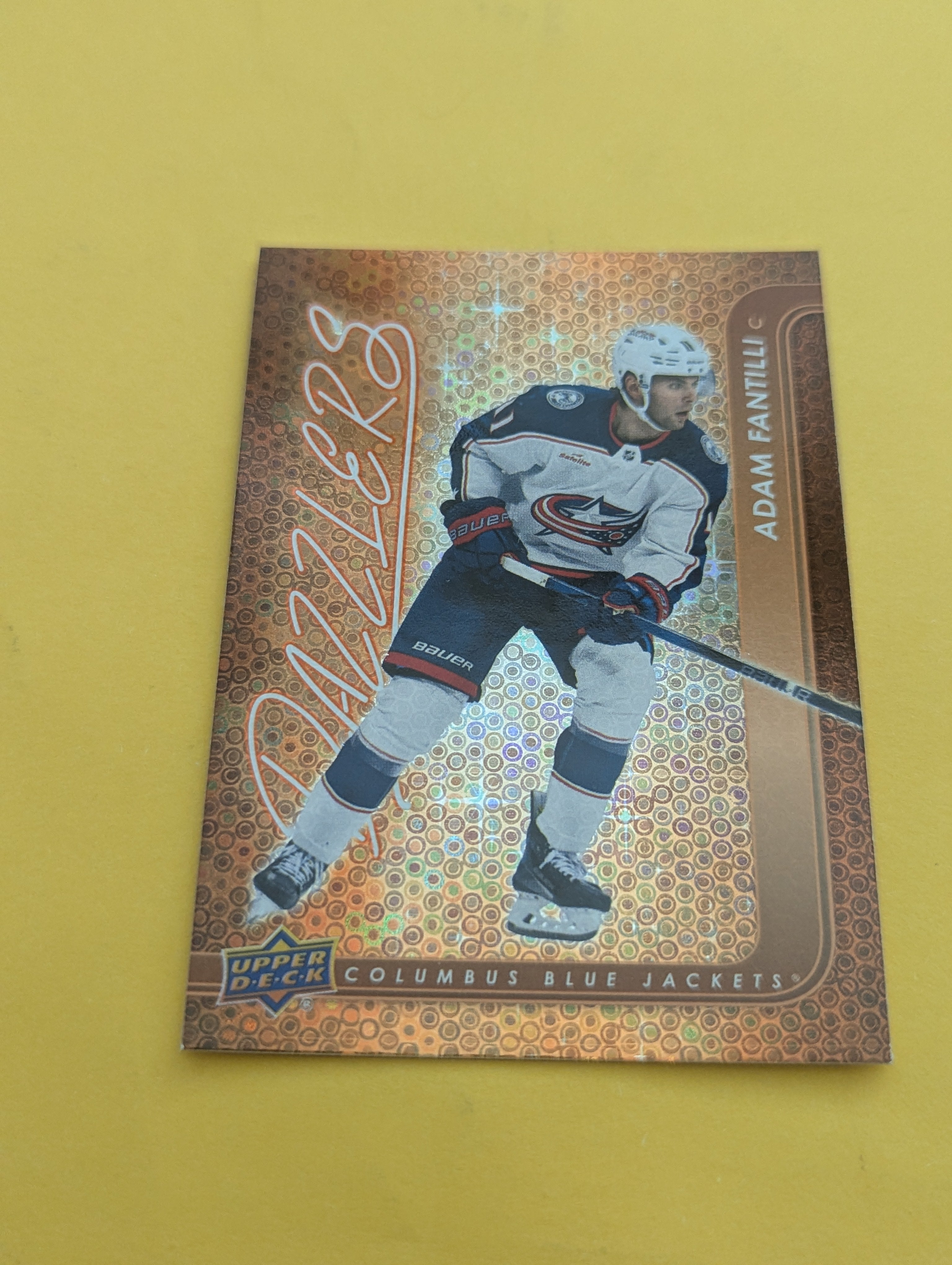 Adam Fantilli 24-25 Upper Deck Dazzlers Orange Card