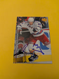 Ryan Hollweg Signed New York Rangers Card