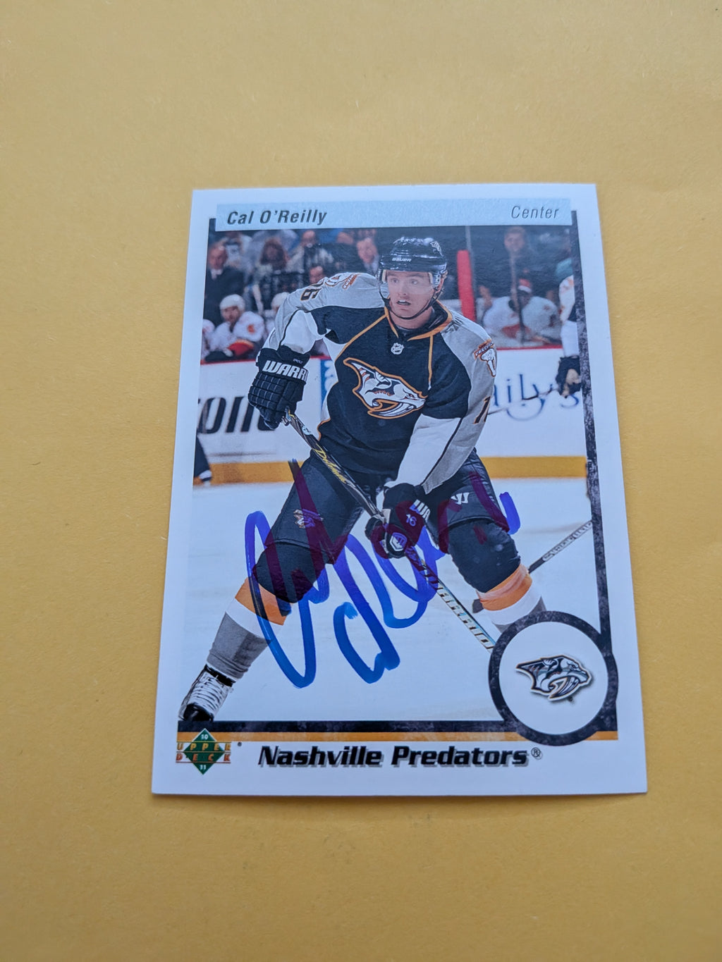 Cal O'Reilly Signed Nashville Predators Card