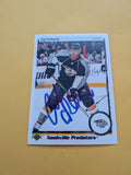 Cal O'Reilly Signed Nashville Predators Card