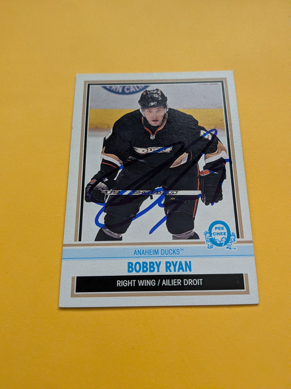 Bobby Ryan Signed Anaheim Ducks Card I