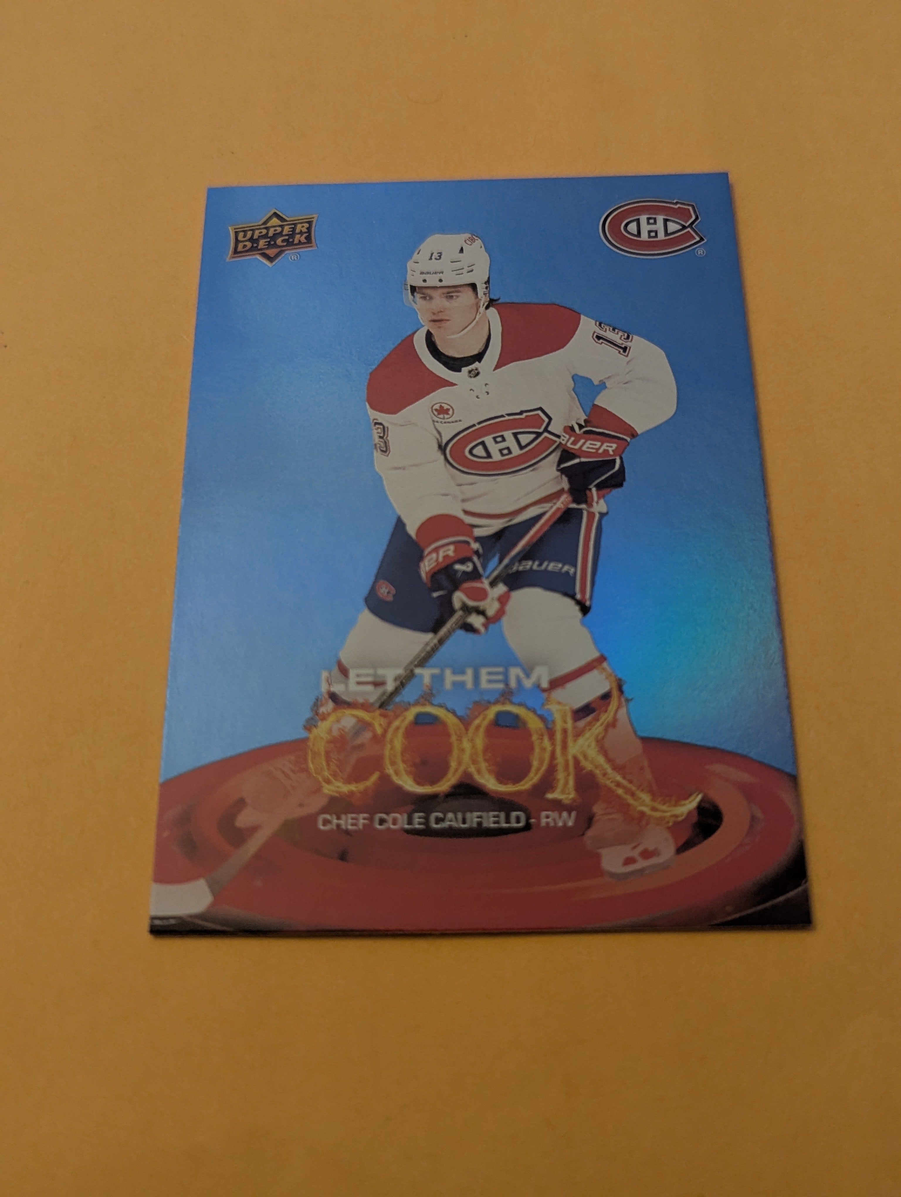 Cole Caufield 25-26 Upper Deck Let Them Cook Card