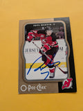Paul Martin Signed New Jersey Devils Card B