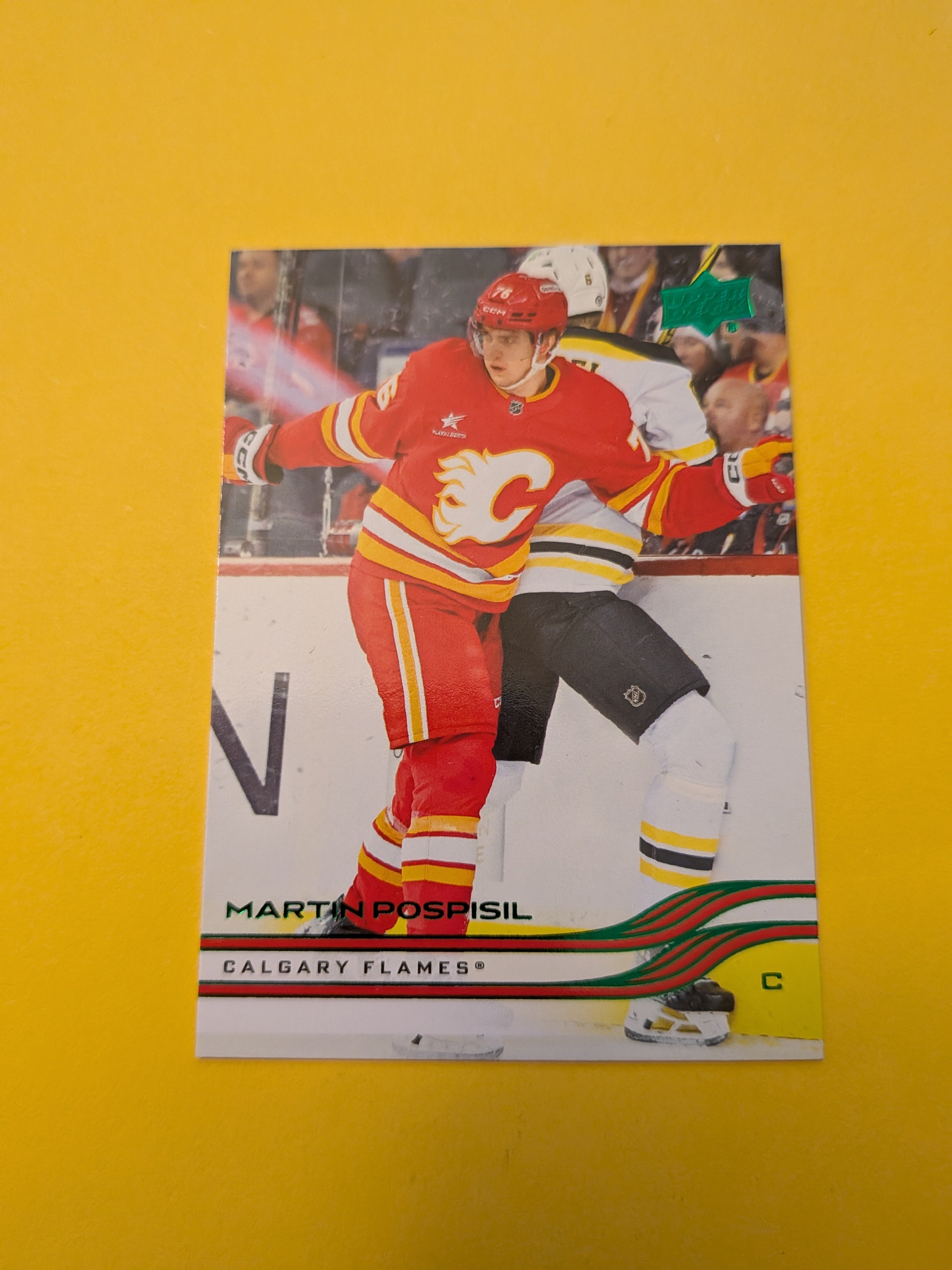 Martin Pospisil 25-26 Upper Deck Green Holiday Card